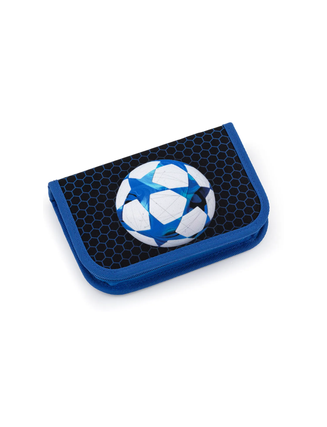 TOPGAL 🌟⚽✨ SmallSet - ENDY22016 🌟⚽✨ modrá futbalová eufória - chlapčenský školský set so štýlom a loptou nad hlavou