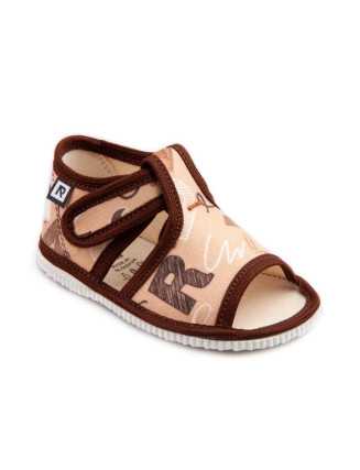 Detské prezuvky - 17-30 - škola hnedá