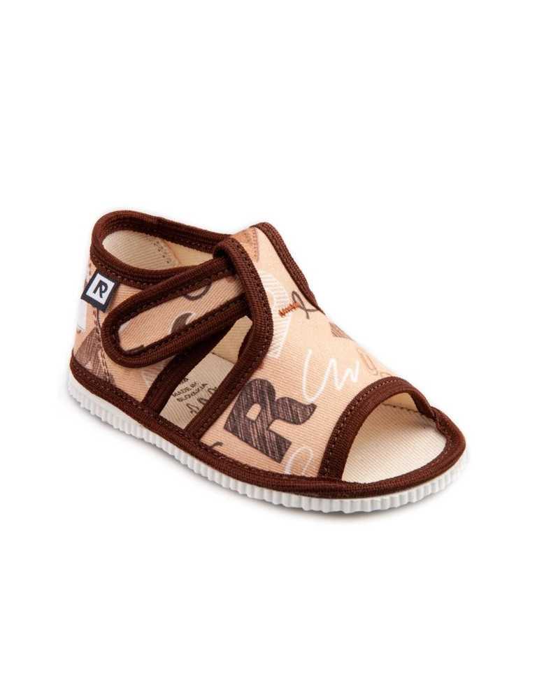 Detské prezuvky - 17-30 - škola hnedá