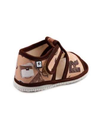 Detské prezuvky - 17-30 - škola hnedá
