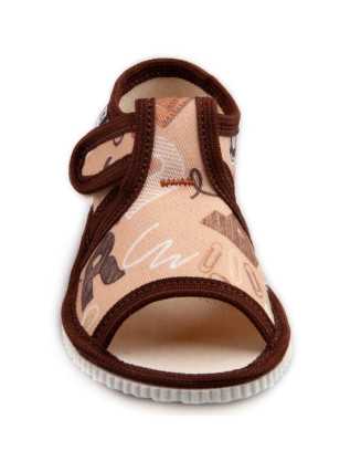 Detské prezuvky - 17-30 - škola hnedá