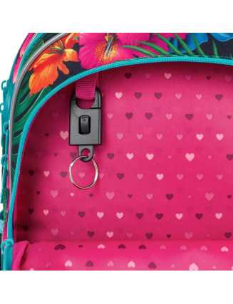 TOPGAL🌿🎒🦜ELLY24004 - školský batoh🌿🎒🦜zvuky poznania - ara papagáj v očarujúcej džungli vedomostí