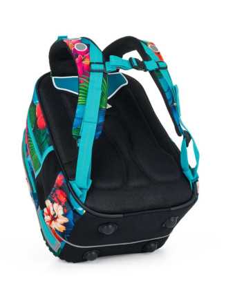 TOPGAL🌿🎒🦜ELLY24004 - školský batoh🌿🎒🦜zvuky poznania - ara papagáj v očarujúcej džungli vedomostí