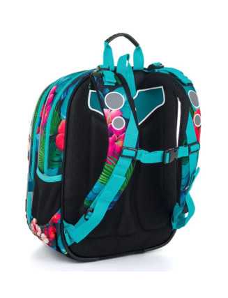 TOPGAL🌿🎒🦜ELLY24004 - školský batoh🌿🎒🦜zvuky poznania - ara papagáj v očarujúcej džungli vedomostí