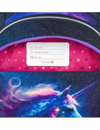 TOPGAL - COCO24006-školský batoh - žiariaca cesta múdrosti - jednorožec s ligotajúcou hviezdičkou
