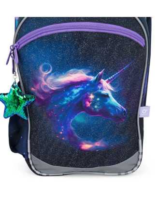 TOPGAL - COCO24006-školský batoh - žiariaca cesta múdrosti - jednorožec s ligotajúcou hviezdičkou