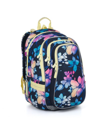 TOPGAL - LYNN24008 - kvetinová krása - žiarivé kvietky na trendy školskej taške pre dievčatá