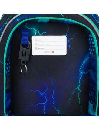 TOPGAL📚⚡MIRA 24019📚⚡školský batoh - školská búrka energie - chlapčenská taška s bleskom štýlu