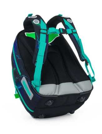 TOPGAL📚⚡MIRA 24019📚⚡školský batoh - školská búrka energie - chlapčenská taška s bleskom štýlu