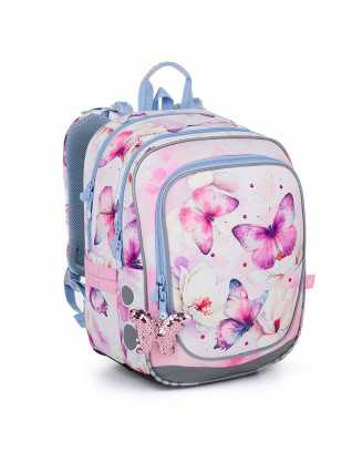 TOPGAL - ENDY24002-školský batoh - nežné krídla múdrosti - dievčenský školský batoh s motýlikmi a kvietkami