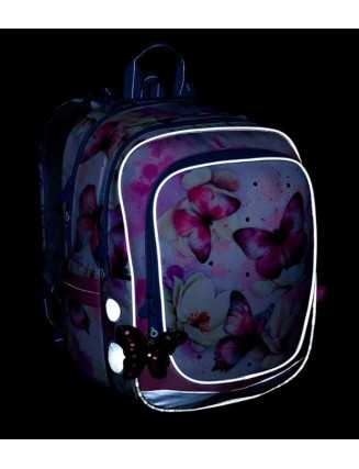 TOPGAL - ENDY24002-školský batoh - nežné krídla múdrosti - dievčenský školský batoh s motýlikmi a kvietkami