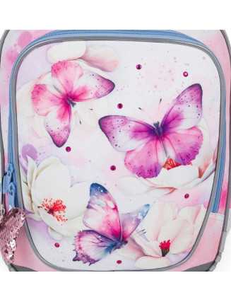 TOPGAL - ENDY24002-školský batoh - nežné krídla múdrosti - dievčenský školský batoh s motýlikmi a kvietkami