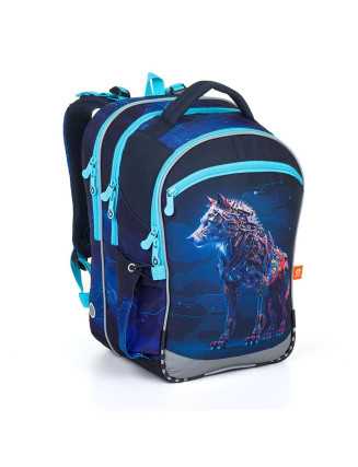 TOPGAL - SmallSet-COCO24016 - vlk inteligentnej múdrosti - školský set pre chlapcov s tajomstvom inteligencie v plachosti