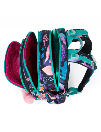 TOPGAL - ENDY 24005 - školský batoh - lesné kamarátky - srnka, veverička, medvedík, myška - cesta múdrosti pre malé srdiečka