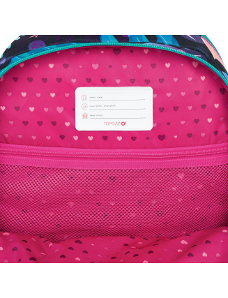 TOPGAL - ENDY 24005 - školský batoh - lesné kamarátky - srnka, veverička, medvedík, myška - cesta múdrosti pre malé srdiečka