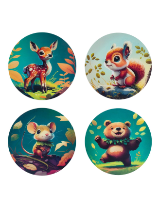 TOPGAL - ENDY 24005 - školský batoh - lesné kamarátky - srnka, veverička, medvedík, myška - cesta múdrosti pre malé srdiečka