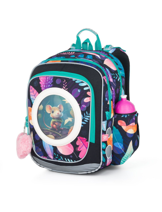 TOPGAL - ENDY 24005 - školský batoh - lesné kamarátky - srnka, veverička, medvedík, myška - cesta múdrosti pre malé srdiečka