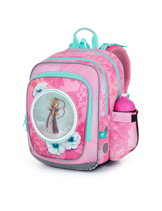 TOPGAL 🌸👑✨ ENDY 23005 🌸👑✨ kraľuj v škole s vlastnou rozprávkovou princeznou - školský batoh s vymeniteľnými obrázkami