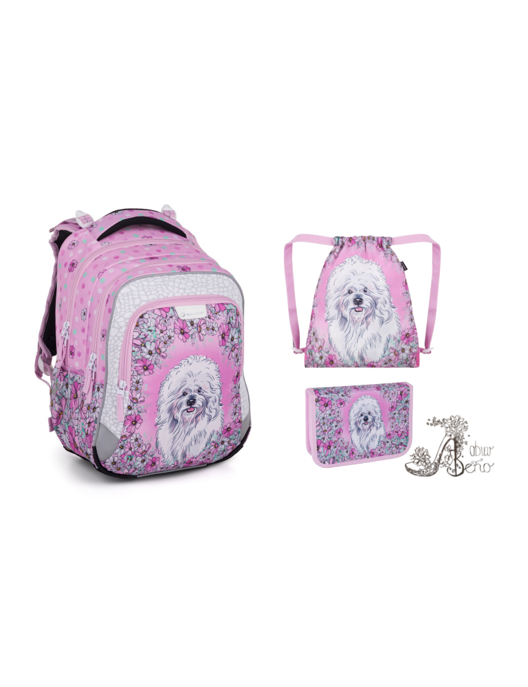 Bagmaster - set LUMI 24 G - biely psík v závoji múdrosti