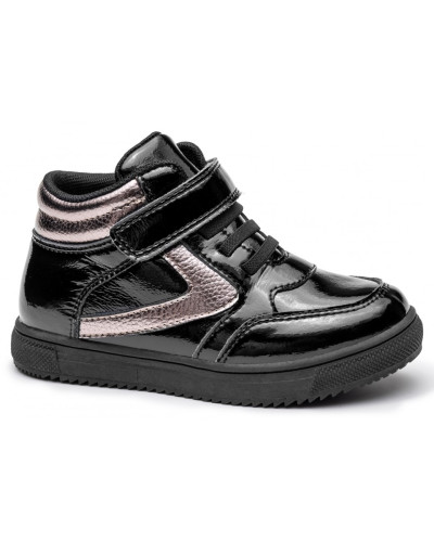 PROTETIKA - NEREA black - 27-38 - čierne lakované topánky - tajomstvo elegancie v každom kroku