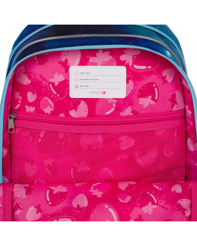 Školský batoh s motívom múdrej sovičky a hviezdnej oblohy, ideálny pre dievčatá, ktoré chcú mať svoj svet ukrytý za zipsom