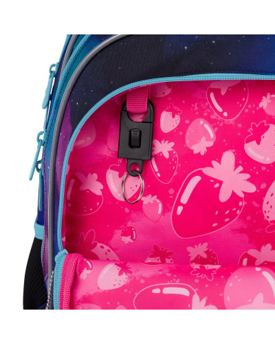 Školský batoh s motívom múdrej sovičky a hviezdnej oblohy, ideálny pre dievčatá, ktoré chcú mať svoj svet ukrytý za zipsom