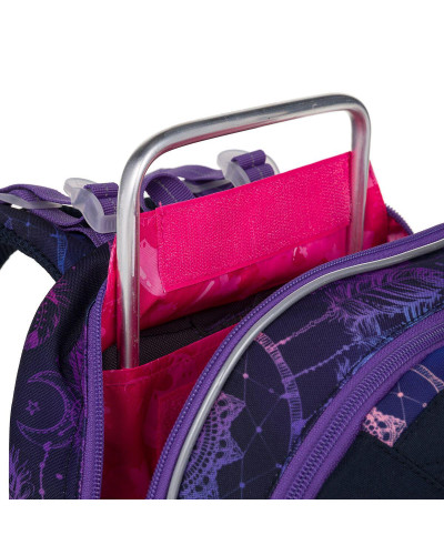 TOPGAL - COCO 25006 - fialový školský batoh pre dievčatá - lapač snov s príveskom hviezdičky