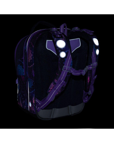 TOPGAL - COCO 25006 - fialový školský batoh pre dievčatá - lapač snov s príveskom hviezdičky