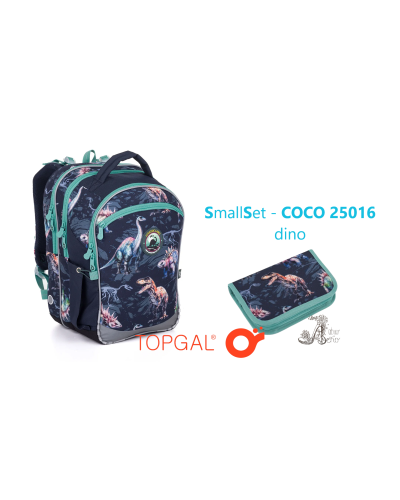 TOPGAL - SmallSet - 🦕COCO 25016🦕výprava do dávnych čias - chlapčenský školský set s dinosaurami pre malých objaviteľov