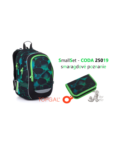 TOPGAL - SmallSet CODA 25019🌍✨🟢Smaragdové poznanie – školský set pre malých objaviteľov tajomstiev sveta