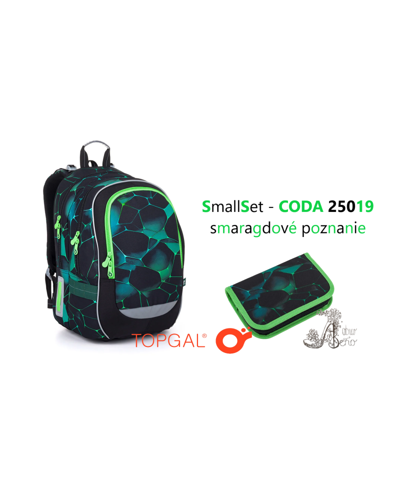 TOPGAL - SmallSet CODA 25019🌍✨🟢Smaragdové poznanie – školský set pre malých objaviteľov tajomstiev sveta