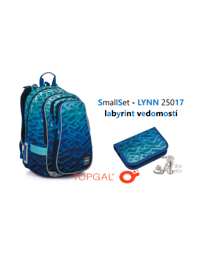 TOPGAL - SmallSet - 🌀LYNN 25017🌀labyrint vedomostí-modrý set ako mapa do sveta múdrosti a zázrakov 📘🧩✨