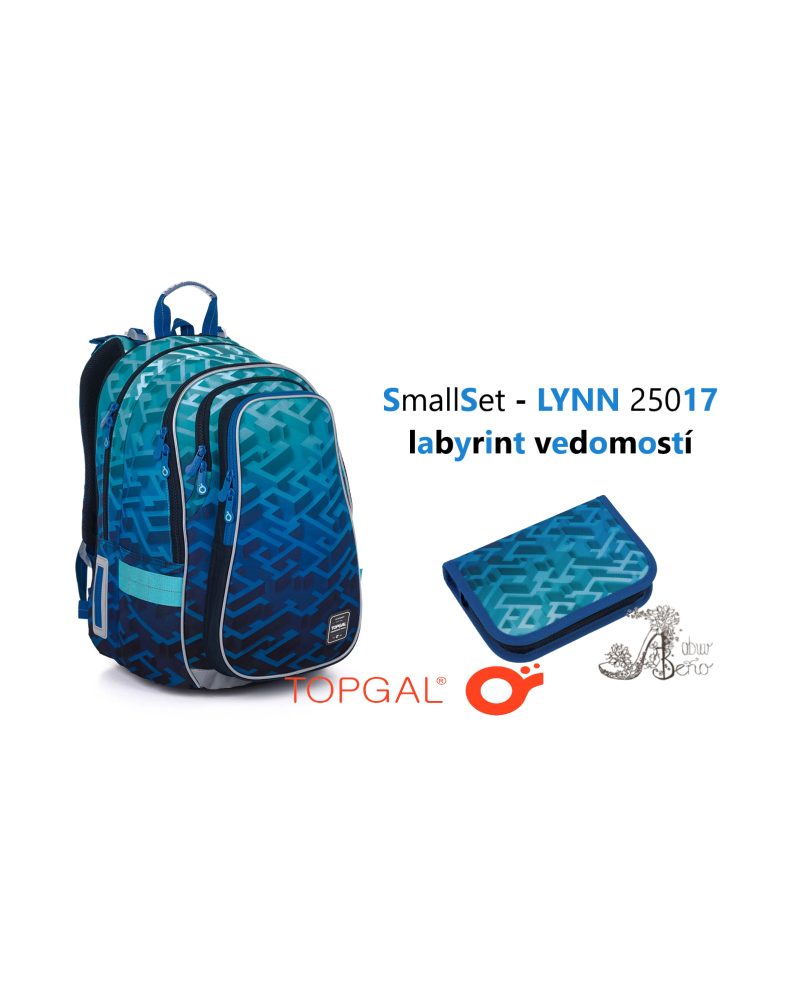 TOPGAL - SmallSet - 🌀LYNN 25017🌀labyrint vedomostí-modrý set ako mapa do sveta múdrosti a zázrakov 📘🧩✨