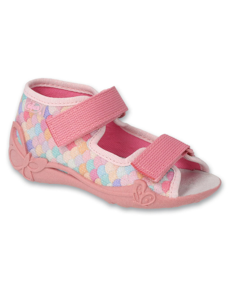 BEFADO - veľ.18-26 - dievčenské prezuvky – farebný tanec šupiniek na nohách vašich malých princezien🌸✨