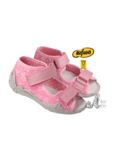 BEFADO - ✨roztomilé dievčenské prezuvky – ružový medvedík, pre krok ako z rozprávky, pohodlie ako obláčik✨