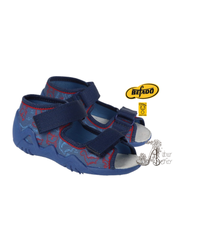 BEFADO -🦖dinosaurie dobrodružstvo v každom kroku – chlapčenské prezuvky s pevnou oporou a ľahkosťou dinosaurov🦖