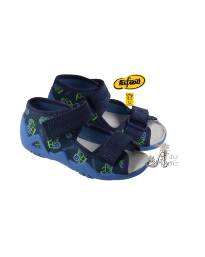 BEFADO - chlapčenské prezuvky s traktorom – pohodlie, ktoré sa nesie na krídlach detskej radosti 🚜👟