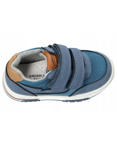 AmericanClub🌟chlapčenské tenisky–riflovomodrá hviezdička s hnedými akcentmi, svietiaca podrážka a ľahký krok do dobrodružstva✨👟