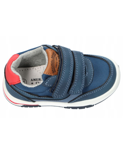 AmericanClub🌟chlapčenské tenisky – tmavomodrá hviezdička v zaujímavej kombinácii modrej, hnedej a červenej🌟