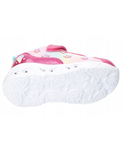 AmericanClub🌟hviezdna krása na každom kroku – cyklámenové tenisky s dúhovým leskom a svietiacou podrážkou ✨