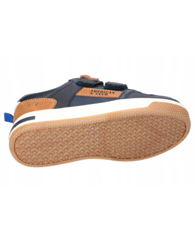 AmericanClub🌊tmavomodrá hĺbka oceánu s hrejivým dotykom jantáru – tenisky pre malých objaviteľov! 🏆