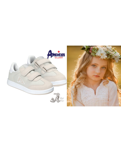 AmericanClub👑kráľovská jemnosť v kroku – pastelová béžová s nádychom oblakov a biele doplnky ako perlový šepot 🎀