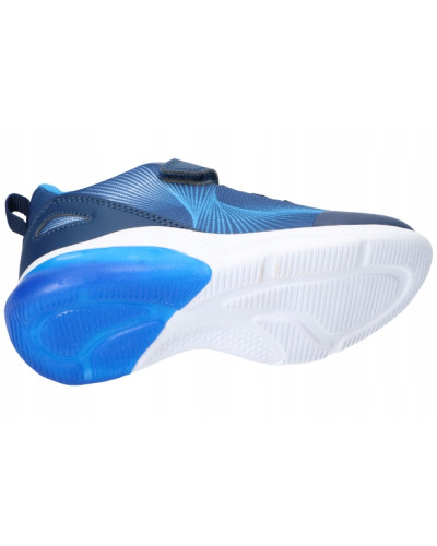 AmericanClub🌊chlapčenské tenisky – modrá hĺbka oceánu pretkaná tyrkysovým leskom, ľahký krok ⚡ svietiaca podrážka ✨ suchý zips