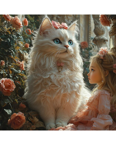 BEFADO -✨staroružový sen s nežnou mačičkou – dievčenské prezuvky, kde sa krása ruží snúbi s hebkosťou bieleho kožúška 🩰🐱