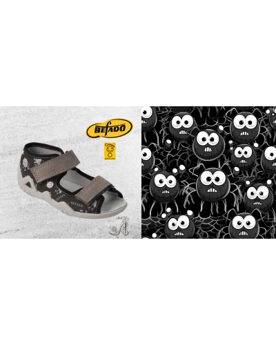 BEFADO-chlapčenské prezuvky so sivými príšerkami:kráčajte do sveta fantázie s očarujúcimi detailmi a pohodlím na každý krok👣👀