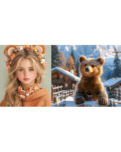 BEFADO - dievčenské prezuvky - perleťový medvedík v objatí pohodlia: nezastaviteľná kráska s očarujúcim suchým zipsom!