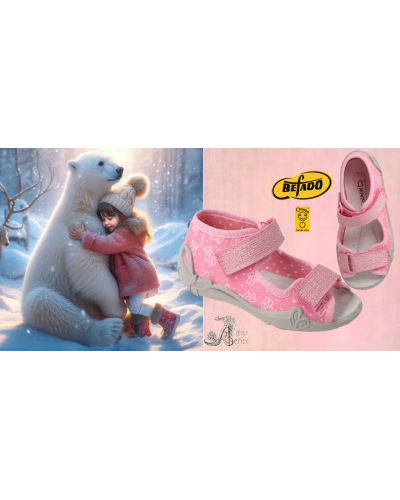 BEFADO - ✨roztomilé dievčenské prezuvky – ružový medvedík, pre krok ako z rozprávky, pohodlie ako obláčik✨