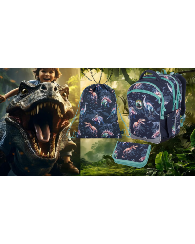 TOPGAL - Small"Fit"Set - 25016 - 🏰praveká expedícia: dobrodružný školský set s dinosaurami! 🐍