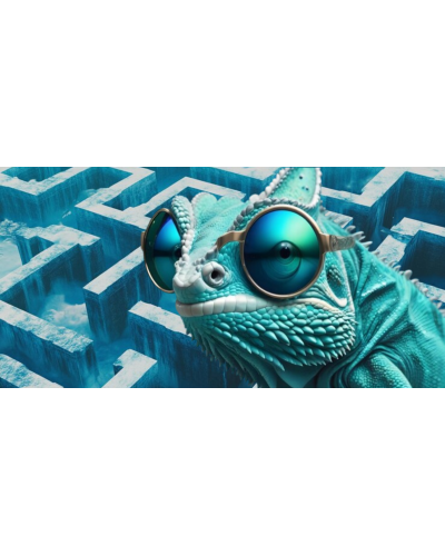 TOPGAL - SmallSet - 🌀LYNN 25017🌀labyrint vedomostí-modrý set ako mapa do sveta múdrosti a zázrakov 📘🧩✨