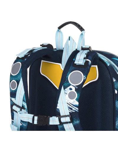 TOPGAL - SmallSet-ELLY24052 - tvoj svet ukrytý za zipsom - chlapčenský školský set s motívom stíhačiek